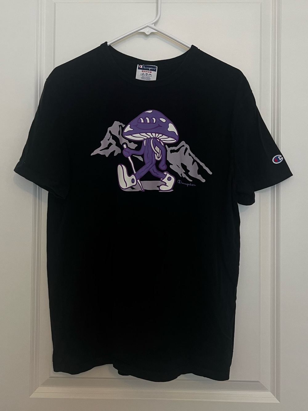 Mushroom Hiking 🙂 Champion T shirt size medium